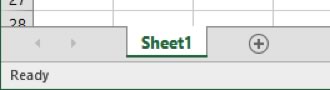 Excel tabs