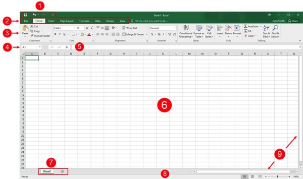 Excel User Interface
